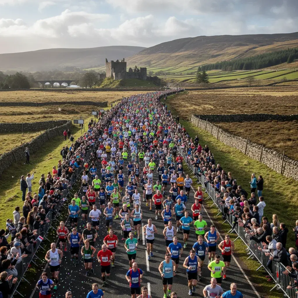 The Great North Run from Gosforth